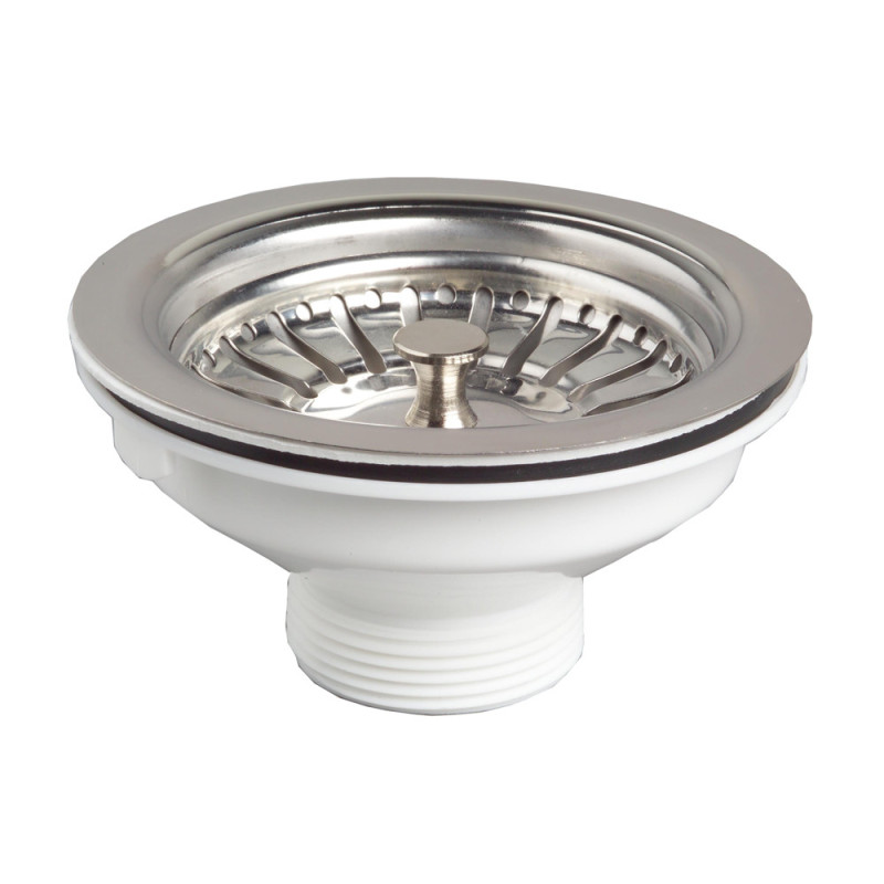 Bonde à panier pour évier Ø 90 mm WIRQUIN