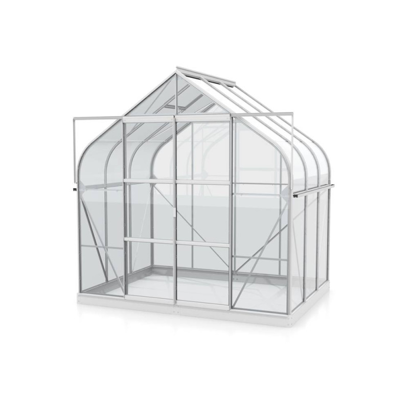 Serre en verre Dione aluminium anodisé 5 m² VITAVIA