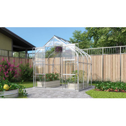 Serre en verre Dione aluminium anodisé 5 m² VITAVIA