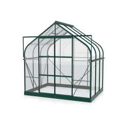 Serre en verre Dione verte 5 m² VITAVIA