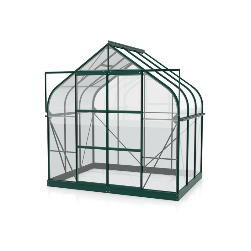Serre en verre Dione verte 5 m² VITAVIA