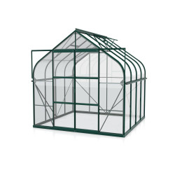 Serre en verre Dione verte 6