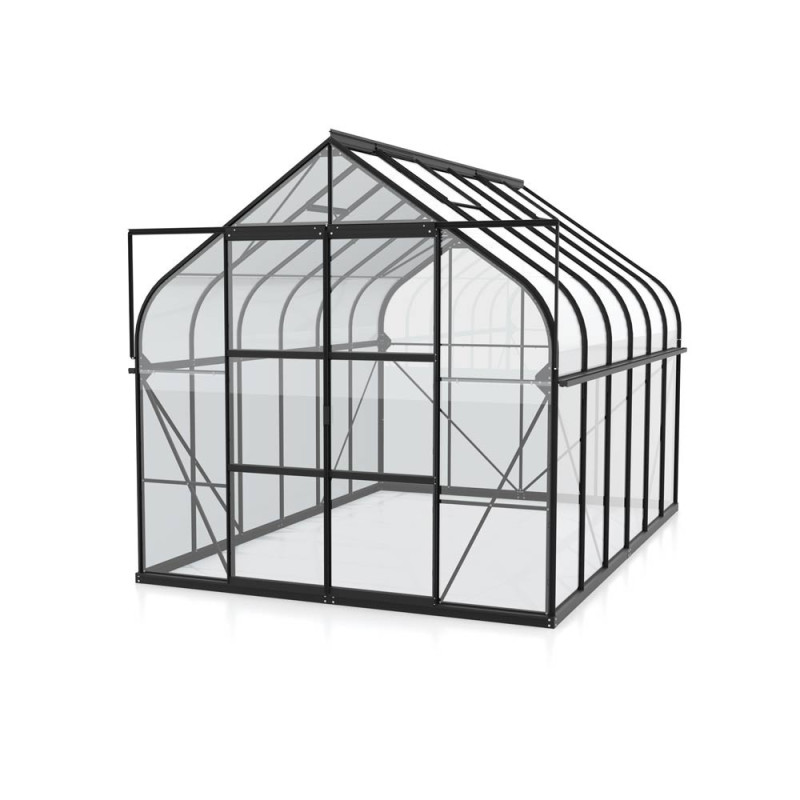 Serre en verre Dione noire 8