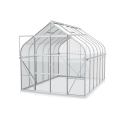 Serre en verre Dione aluminium anodisé 9