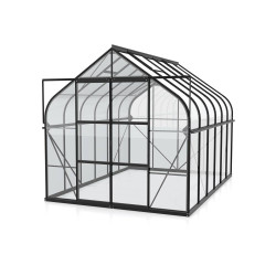 Serre en verre Dione noire 9