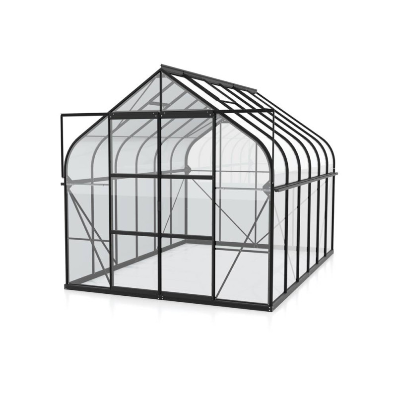 Serre en verre Dione noire 9