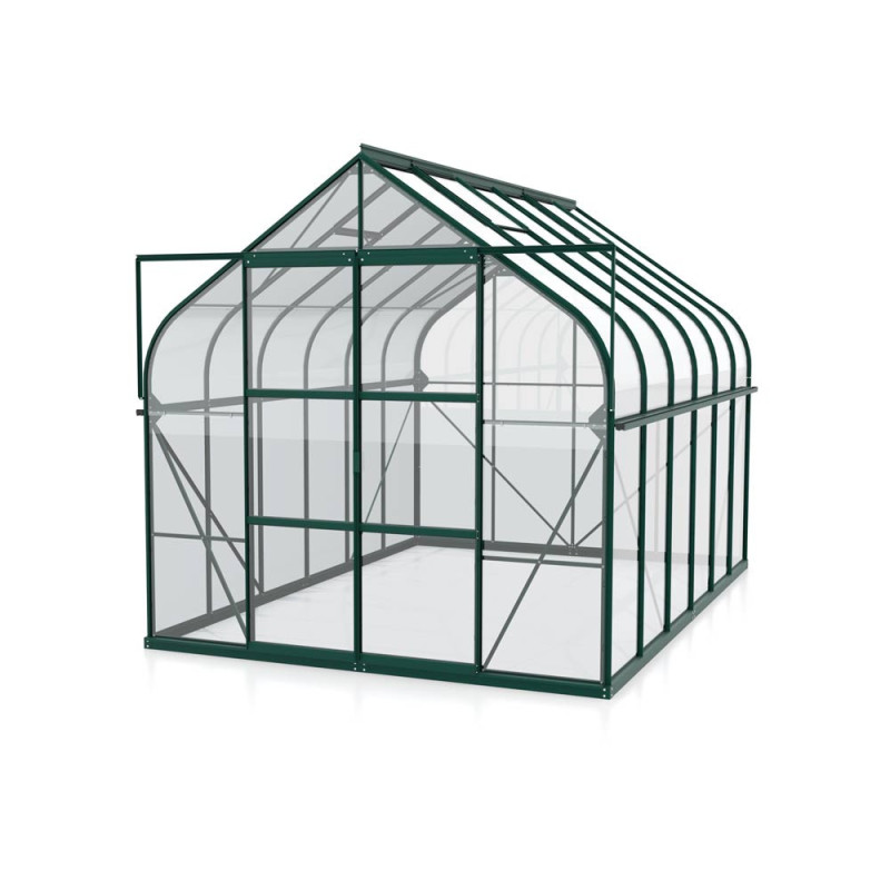 Serre en verre Dione verte 9