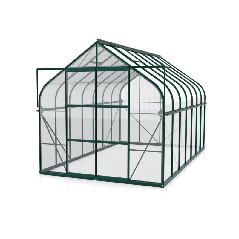 Serre en verre Dione verte 11