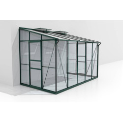 Serre adossée en verre Osiris verte 6