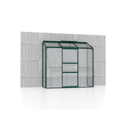 Serre adossée en verre Styx verte 1