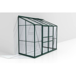 Serre adossée en verre Styx verte 3