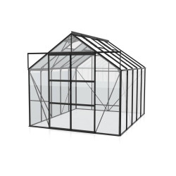 Serre en verre Uranus noire 8