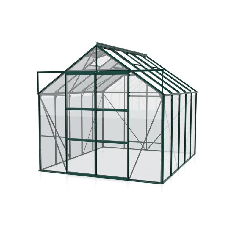 Serre en verre Uranus verte 8