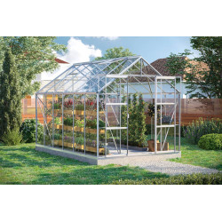 Serre en verre Uranus aluminium anodisé 9