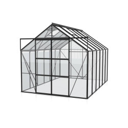 Serre en verre Uranus noire 9