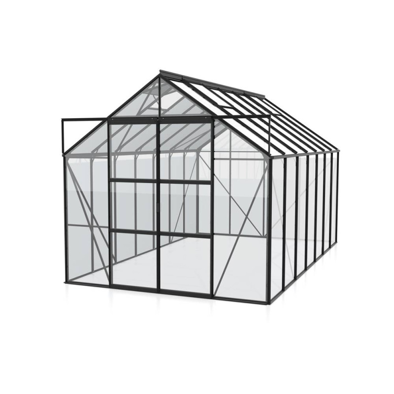 Serre en verre Uranus noire 11