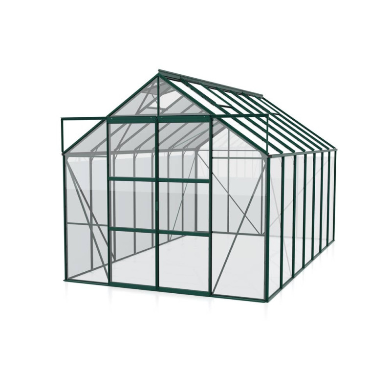 Serre en verre Uranus verte 11