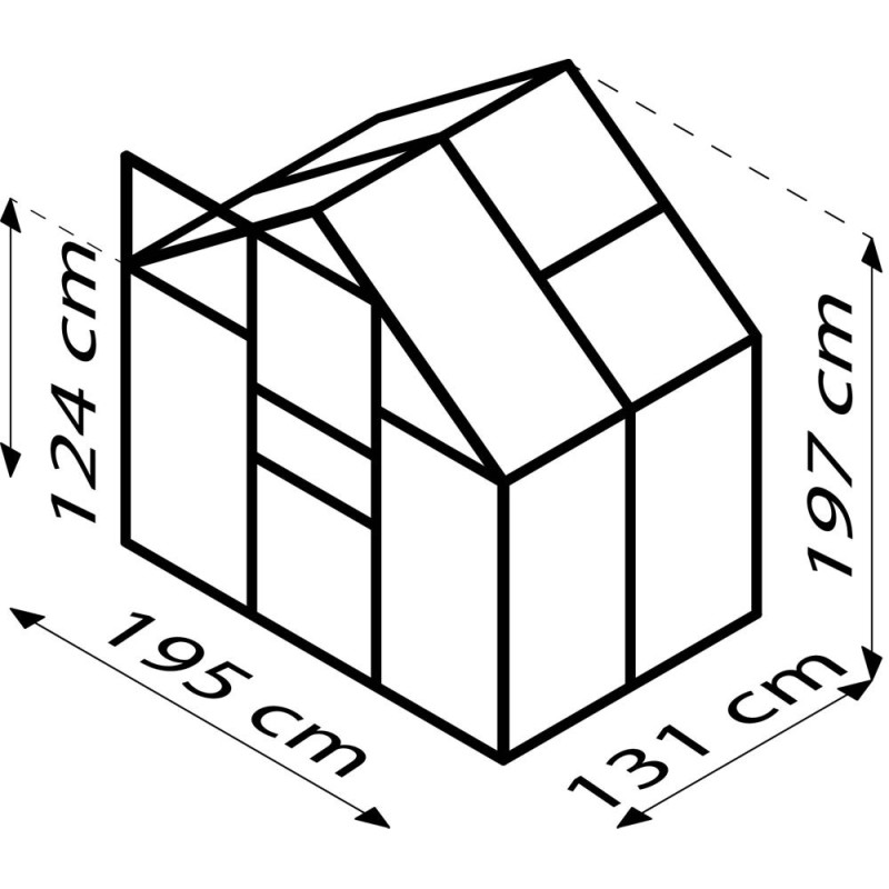 Serre en verre Venus noire 2