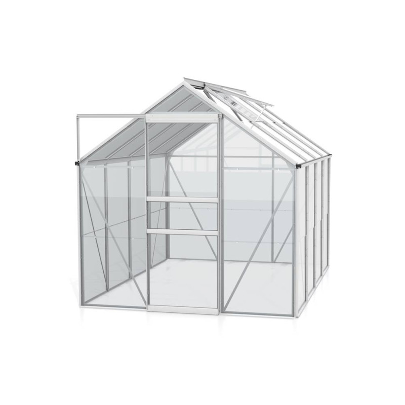 Serre en verre Venus aluminium anodisé 5 m² VITAVIA