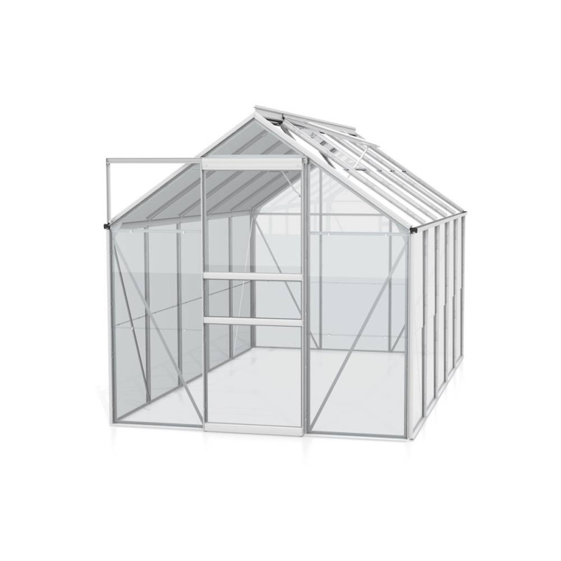 Serre en verre Venus aluminium anodisé 6