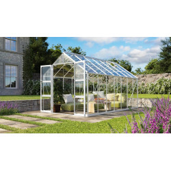 Serre en verre Domus aluminium anodisé 11