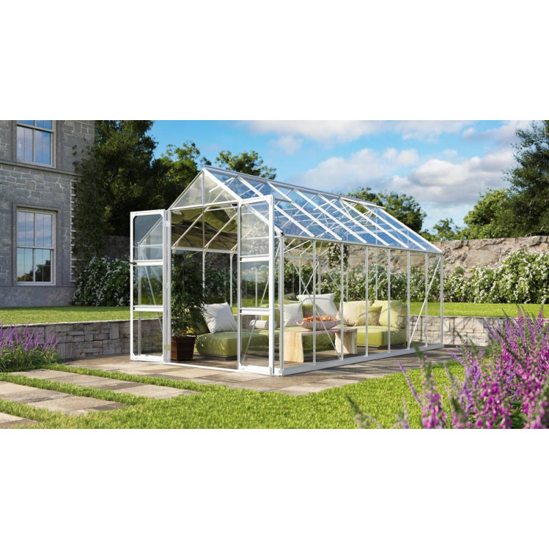 Serre en verre Domus aluminium anodisé 11