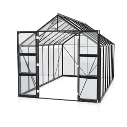 Serre en verre Domus noire 11