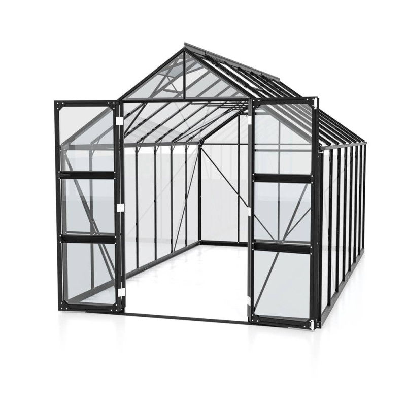 Serre en verre Domus noire 11