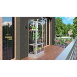 Serre de balcon en verre Stad aluminium anodisé 0