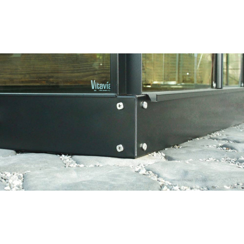 Embase pour serre Dione noire 5 m² VITAVIA