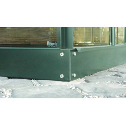 Embase pour serre Dione verte 5 m² VITAVIA