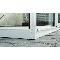 Embase pour serre adossée Styx grise 1