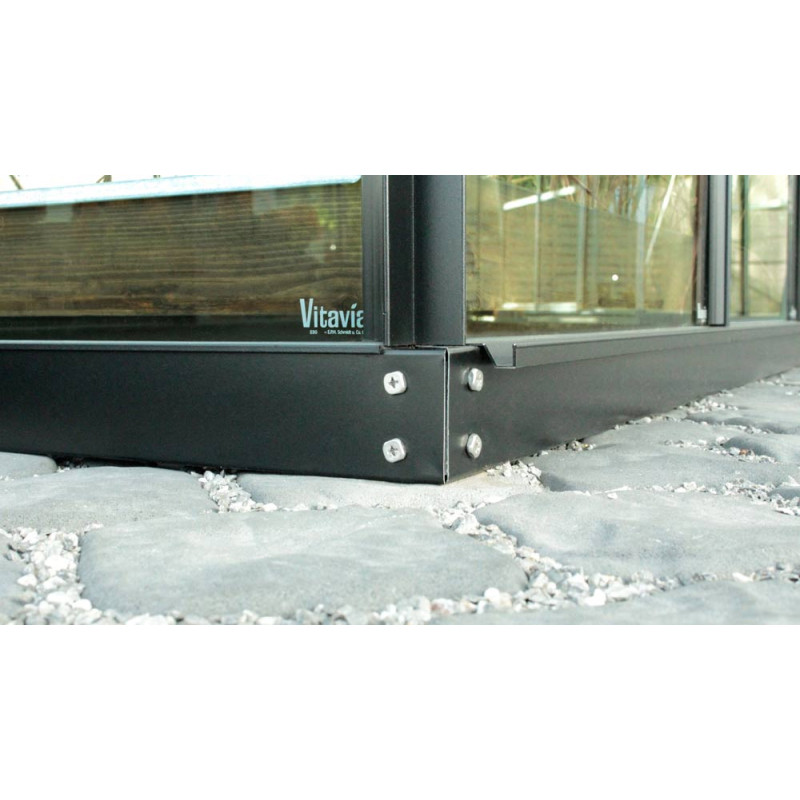 Embase pour serre Venus noire 5 m² VITAVIA