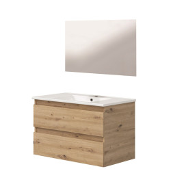 Meuble salle de bain Lila bois 80 cm – Design moderne | ONDEE