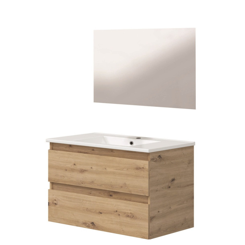 Meuble salle de bain Lila bois 80 cm – Design moderne | ONDEE