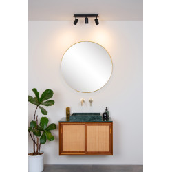 Spot LED Lennert noir IP44 GU10 380 lm 3 x 5 W nLUCIDE