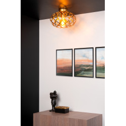 Plafonnier Wolfram or Ø 30 cm E27 40 W LUCIDE