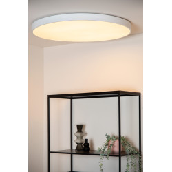 Plafonnier LED Unar blanc Ø 80 cm 5000 lm 80 W LUCIDE