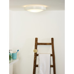 Plafonnier Fresh blanc IP44 Ø 35 cm E27 2 x 20 W LUCIDE
