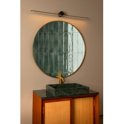 Applique LED Mizar noire IP44 90 cm 460 lm 11 W LUCIDE