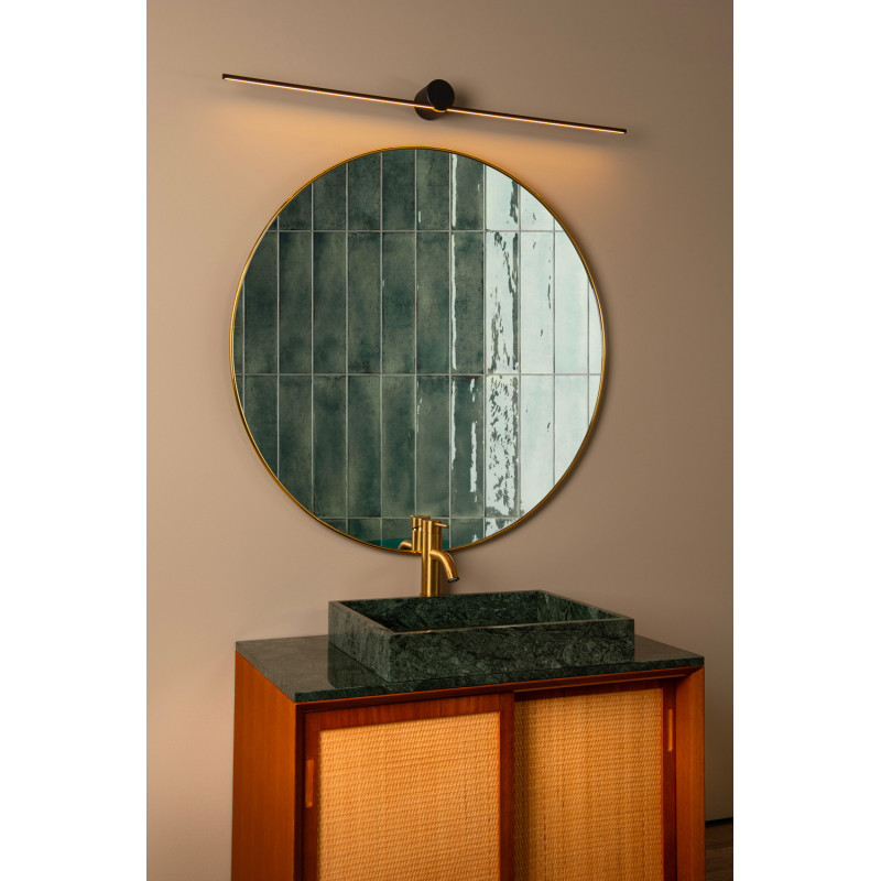 Applique LED Mizar noire IP44 90 cm 460 lm 11 W LUCIDE