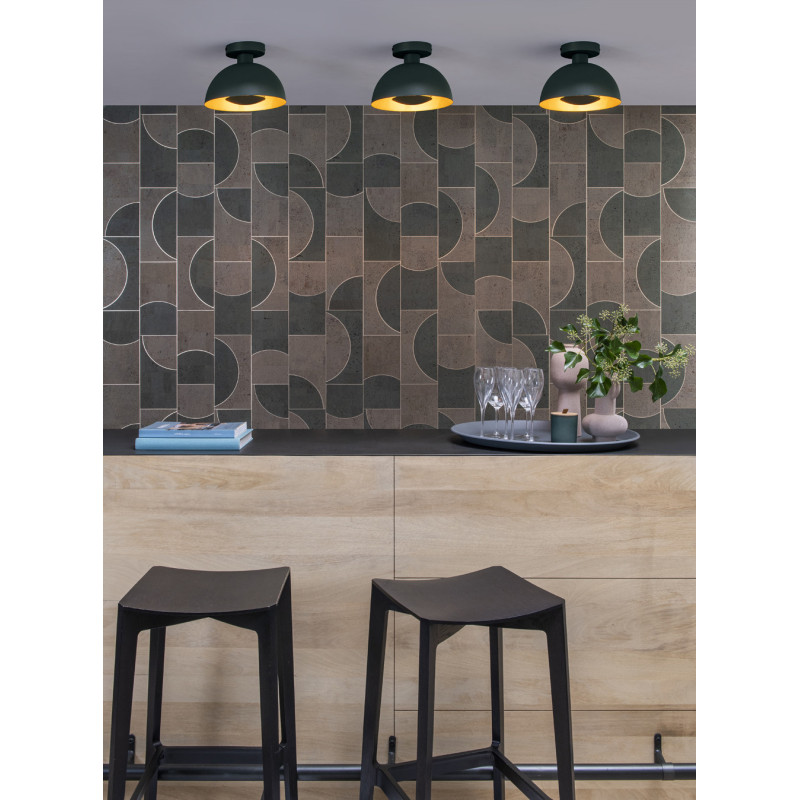 Plafonnier Siemon vert Ø 25 cm E27 40 W LUCIDE