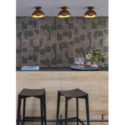 Plafonnier Siemon ocre Ø 25 cm E27 40 W LUCIDE