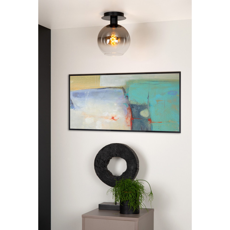 Plafonnier Marius fumé Ø 20 cm E27 60 W LUCIDE