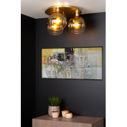 Plafonnier Marius or Ø 50 cm E27 3 x 60 W LUCIDE