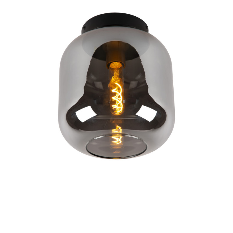 Plafonnier Joanet fumé Ø 25 cm E27 40 W LUCIDE