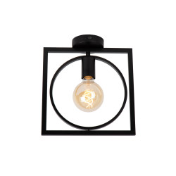 Plafonnier Suus noir E27 40 W LUCIDE