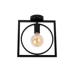 Plafonnier Suus noir E27 40 W LUCIDE