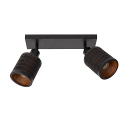 Spot Tagalog noir E27 2 x 40 W LUCIDE