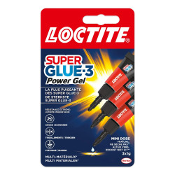 Colle Super Glue-3 Power Gel 1 g 3 pièces LOCTITE